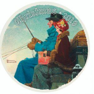 Norman Rockwell 2019 Christmas Plate