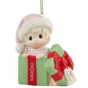 Precious Moments Baby’s 1st Christmas 2022 Dated Girl Ornament
