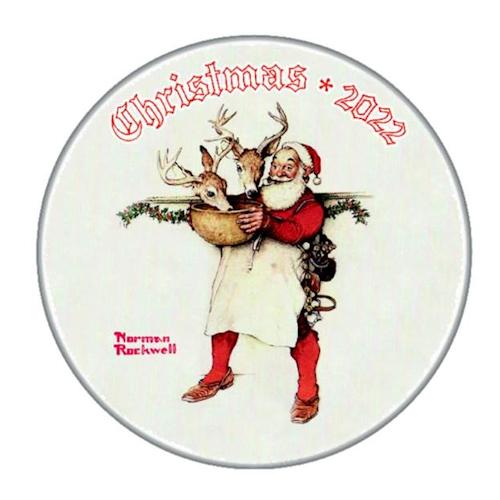 Norman Rockwell 2022 Christmas Plate