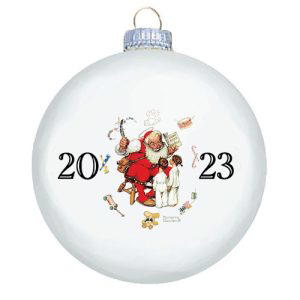 Norman Rockwell 2023 Christmas Ball Ornament