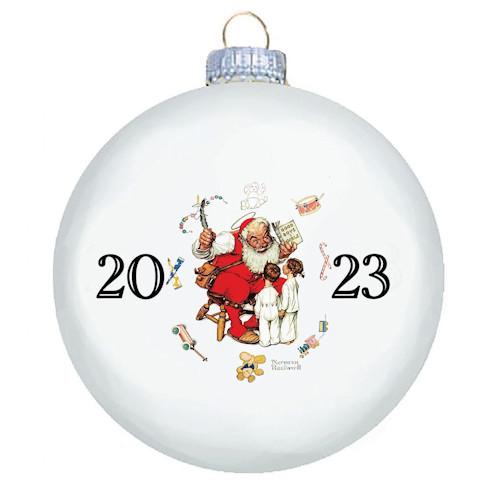 Norman Rockwell 2023 Christmas Ball Ornament
